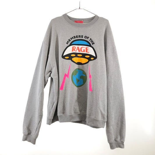【中古品】【メンズ】 MEMBERS OF THE RAGE HERO LOGO CREWNECK メンバーズオブザレイジ スウェット 147-260324-ts-08-otoh サイズ：XL カラー：ヘザーグレー 万代Net店
