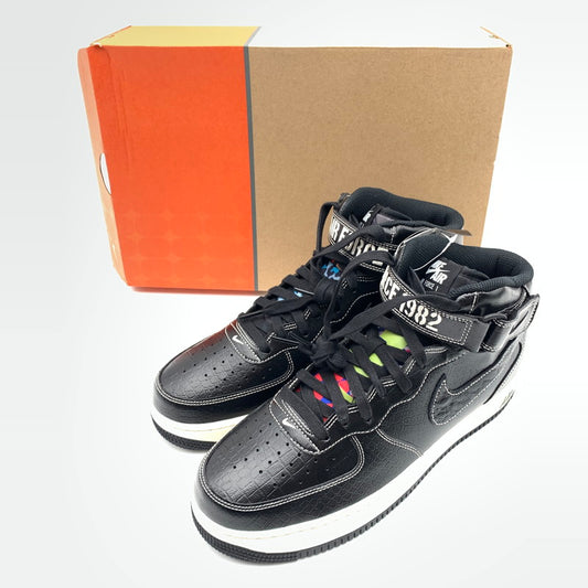 【中古美品】【メンズ】 NIKE ナイキ DV1029-010 AIR FORCE 1 MID LX ”OUR FORCE 1” スニーカー 靴 160-260601-st-07-otoh カラー：ブラック/ペールアイボリー 万代Net店
