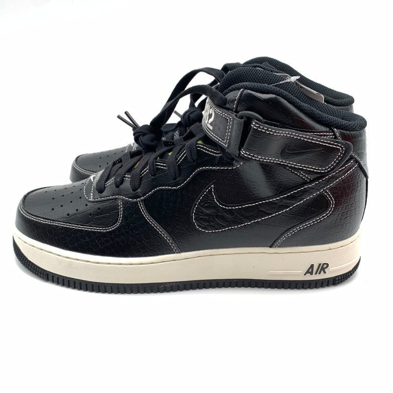 【中古美品】【メンズ】 NIKE ナイキ DV1029-010 AIR FORCE 1 MID LX ”OUR FORCE 1” スニーカー 靴 160-260601-st-07-otoh カラー：ブラック/ペールアイボリー 万代Net店
