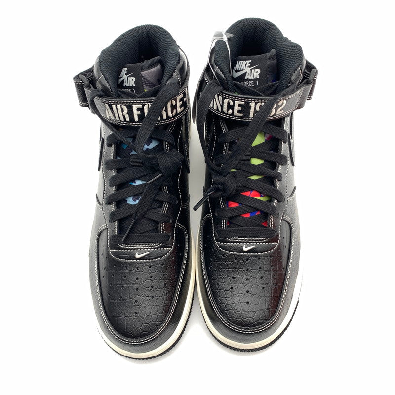 【中古美品】【メンズ】 NIKE ナイキ DV1029-010 AIR FORCE 1 MID LX ”OUR FORCE 1” スニーカー 靴 160-260601-st-07-otoh カラー：ブラック/ペールアイボリー 万代Net店