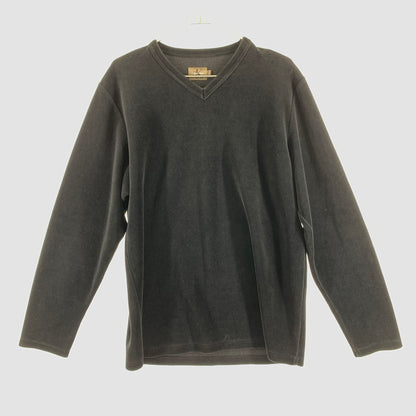 【中古品】【メンズ】 Calvin Klein カルバン・クライン Vネック ロングスリーブ カットソー 147-260506-sy-01-otoh サイズ：L カラー：ブラック系 万代Net店