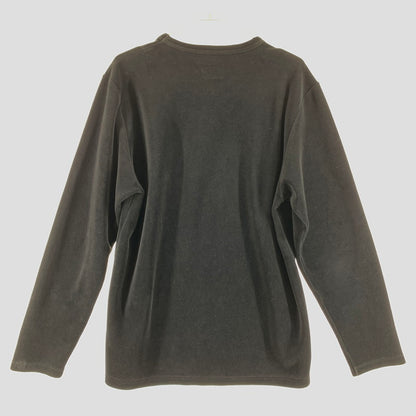 【中古品】【メンズ】 Calvin Klein カルバン・クライン Vネック ロングスリーブ カットソー 147-260506-sy-01-otoh サイズ：L カラー：ブラック系 万代Net店