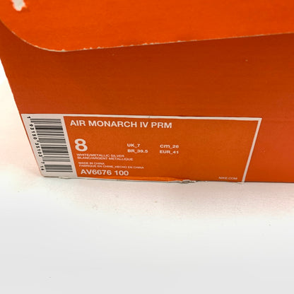 【中古品】【メンズ】 NIKE ナイキ AV6676-100 AIR MONARCH IV PRM スニーカー 靴 160-260602-st-09-otoh カラー：ホワイト/トータルオレンジ/メタリックシルバー 万代Net店