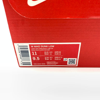【中古美品】【レディース】 NIKE ナイキ DD1503-600 WMNS DUNK LOW "LIGHT SOFT PINK" スニーカー 靴 166-260623-st-09-otoh カラー：ライトソフトピンク/ゴースト-ライムアイス-ホワイト 万代Net店