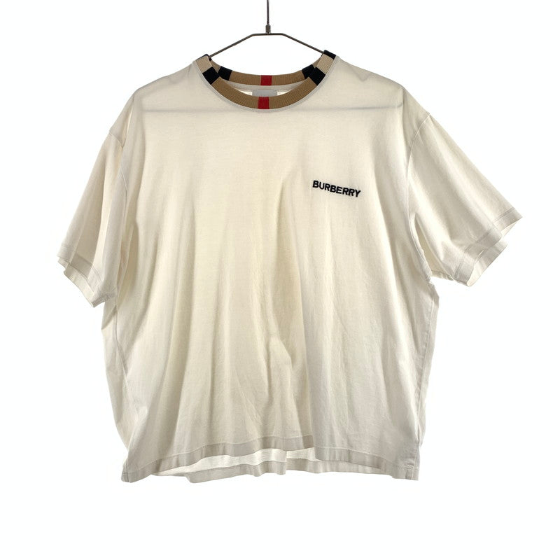 【中古品】【メンズ】 BURBERRY バーバリー Tシャツ 147-260430-ts-02-otoh サイズ：M カラー：ホワイト 万代Net店