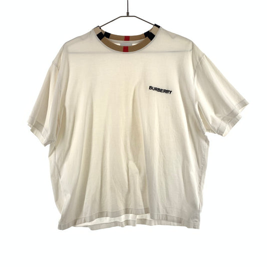 【中古品】【メンズ】 BURBERRY バーバリー Tシャツ 147-260430-ts-02-otoh サイズ：M カラー：ホワイト 万代Net店