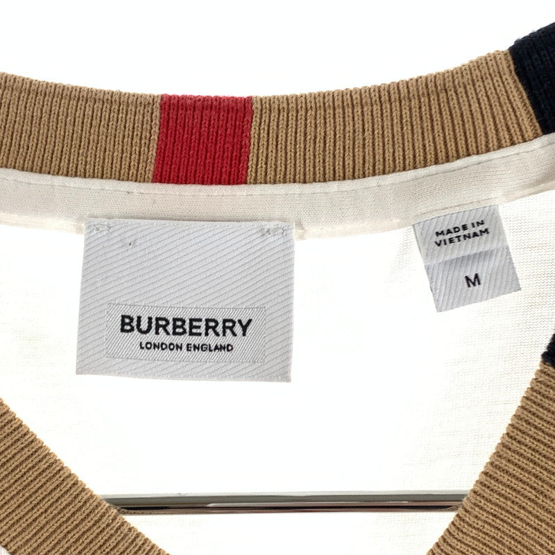 【中古品】【メンズ】 BURBERRY バーバリー Tシャツ 147-260430-ts-02-otoh サイズ：M カラー：ホワイト 万代Net店