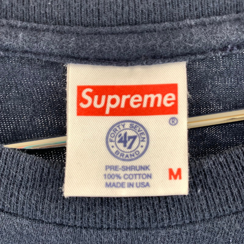 【中古品】【メンズ】 SUPREME シュプリーム NY YANKEES Tシャツ 147-260626-st-07-otoh サイズ：M カラー：ネイビー 万代Net店