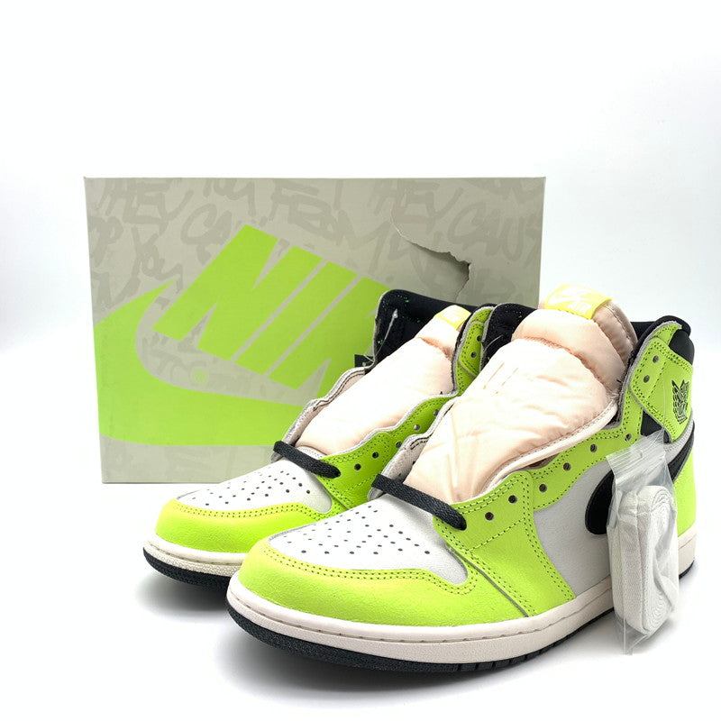 【中古美品】【メンズ】 NIKE ナイキ 555088-702 AIR JORDAN 1 HIGH OG "VOLT VISIONAIRE" スニーカー 靴 160-260601-st-01-otoh カラー：ボルト/ヴィジョネア 万代Net店