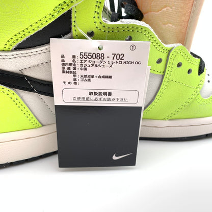 【中古美品】【メンズ】 NIKE ナイキ 555088-702 AIR JORDAN 1 HIGH OG "VOLT VISIONAIRE" スニーカー 靴 160-260601-st-01-otoh カラー：ボルト/ヴィジョネア 万代Net店