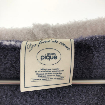 【中古品】【レディース】 GELATO PIQUE ボーダー柄ジップアップパーカー ライトアウター 147-260514-sy-01-otoh サイズ：F カラー：ホワイト/ブルー系 万代Net店