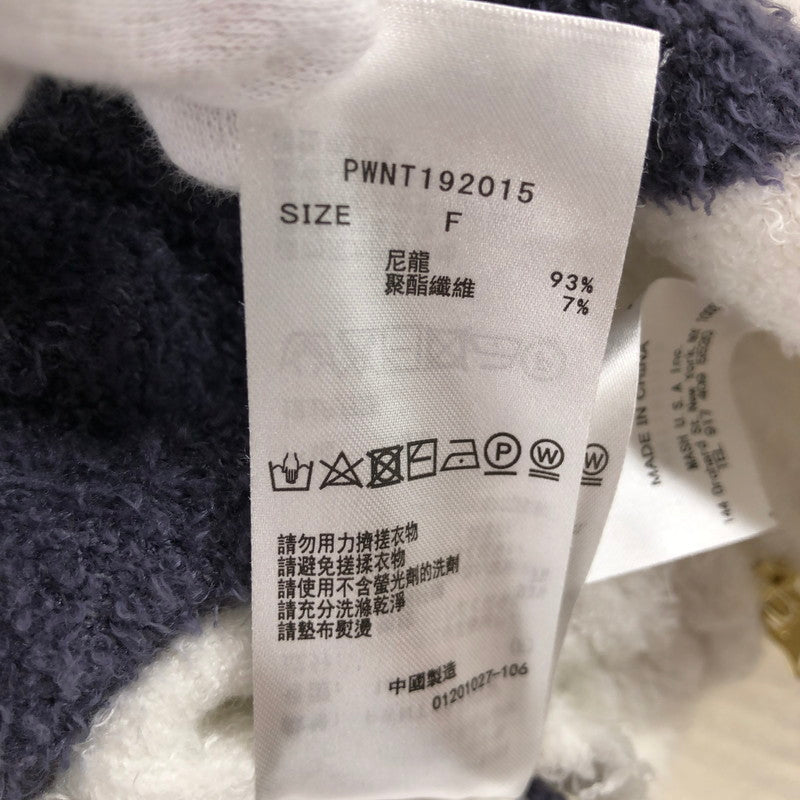 【中古品】【レディース】 GELATO PIQUE ボーダー柄ジップアップパーカー ライトアウター 147-260514-sy-01-otoh サイズ：F カラー：ホワイト/ブルー系 万代Net店