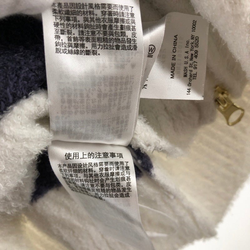 【中古品】【レディース】 GELATO PIQUE ボーダー柄ジップアップパーカー ライトアウター 147-260514-sy-01-otoh サイズ：F カラー：ホワイト/ブルー系 万代Net店