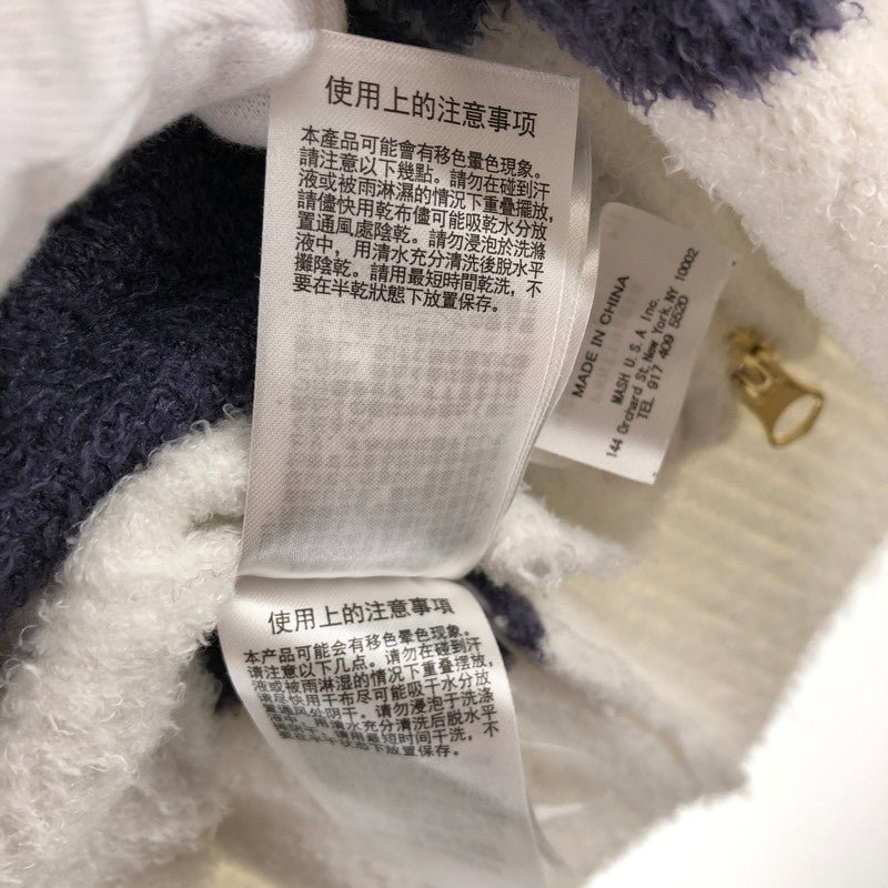 【中古品】【レディース】 GELATO PIQUE ボーダー柄ジップアップパーカー ライトアウター 147-260514-sy-01-otoh サイズ：F カラー：ホワイト/ブルー系 万代Net店