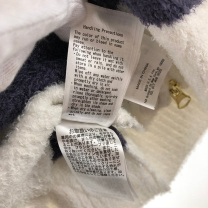 【中古品】【レディース】 GELATO PIQUE ボーダー柄ジップアップパーカー ライトアウター 147-260514-sy-01-otoh サイズ：F カラー：ホワイト/ブルー系 万代Net店