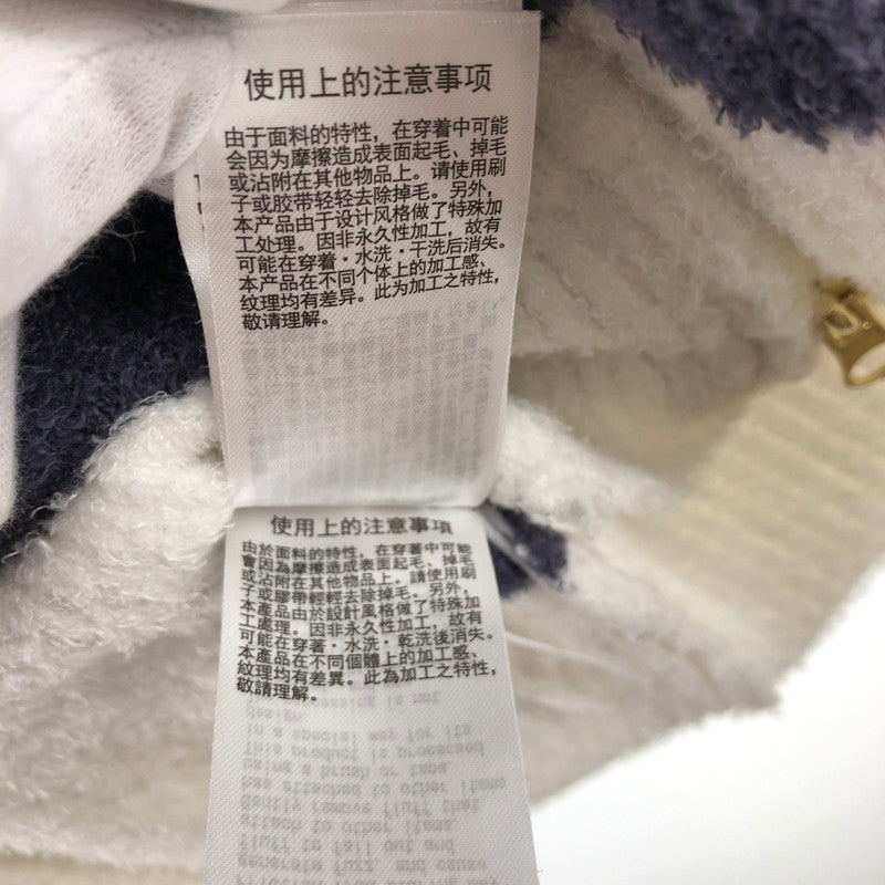 【中古品】【レディース】 GELATO PIQUE ボーダー柄ジップアップパーカー ライトアウター 147-260514-sy-01-otoh サイズ：F カラー：ホワイト/ブルー系 万代Net店