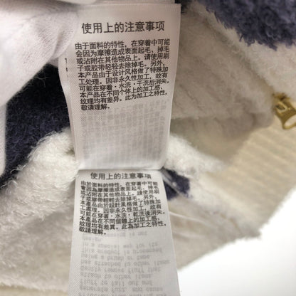 【中古品】【レディース】 GELATO PIQUE ボーダー柄ジップアップパーカー ライトアウター 147-260514-sy-01-otoh サイズ：F カラー：ホワイト/ブルー系 万代Net店