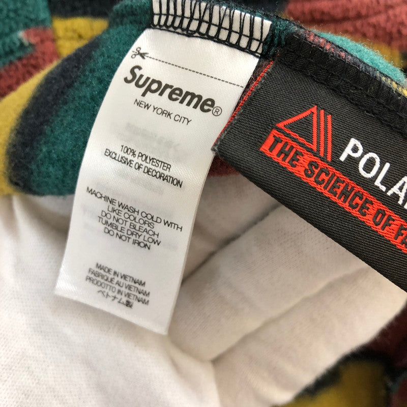 【中古品】【メンズ】 Supreme シュプリーム 23AW POLARTECFACEMASK HALF ZIP HOODED ポーラテック フェイスマスク ハーフジップ ボックスロゴ フーデッド フリース パーカー 149-260402-nm-03-otoh サイズ：M カラー：カモ/迷彩 万代Net店