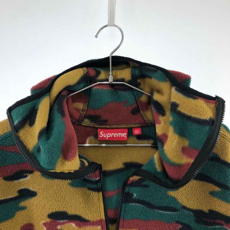 【中古品】【メンズ】 Supreme シュプリーム 23AW POLARTECFACEMASK HALF ZIP HOODED ポーラテック フェイスマスク ハーフジップ ボックスロゴ フーデッド フリース パーカー 149-260402-nm-03-otoh サイズ：M カラー：カモ/迷彩 万代Net店