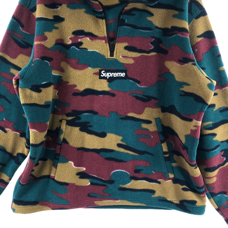 【中古品】【メンズ】 Supreme シュプリーム 23AW POLARTECFACEMASK HALF ZIP HOODED ポーラテック フェイスマスク ハーフジップ ボックスロゴ フーデッド フリース パーカー 149-260402-nm-03-otoh サイズ：M カラー：カモ/迷彩 万代Net店