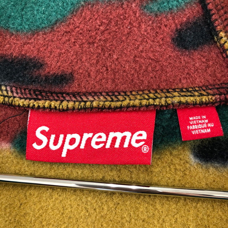 【中古品】【メンズ】 Supreme シュプリーム 23AW POLARTECFACEMASK HALF ZIP HOODED ポーラテック フェイスマスク ハーフジップ ボックスロゴ フーデッド フリース パーカー 149-260402-nm-03-otoh サイズ：M カラー：カモ/迷彩 万代Net店