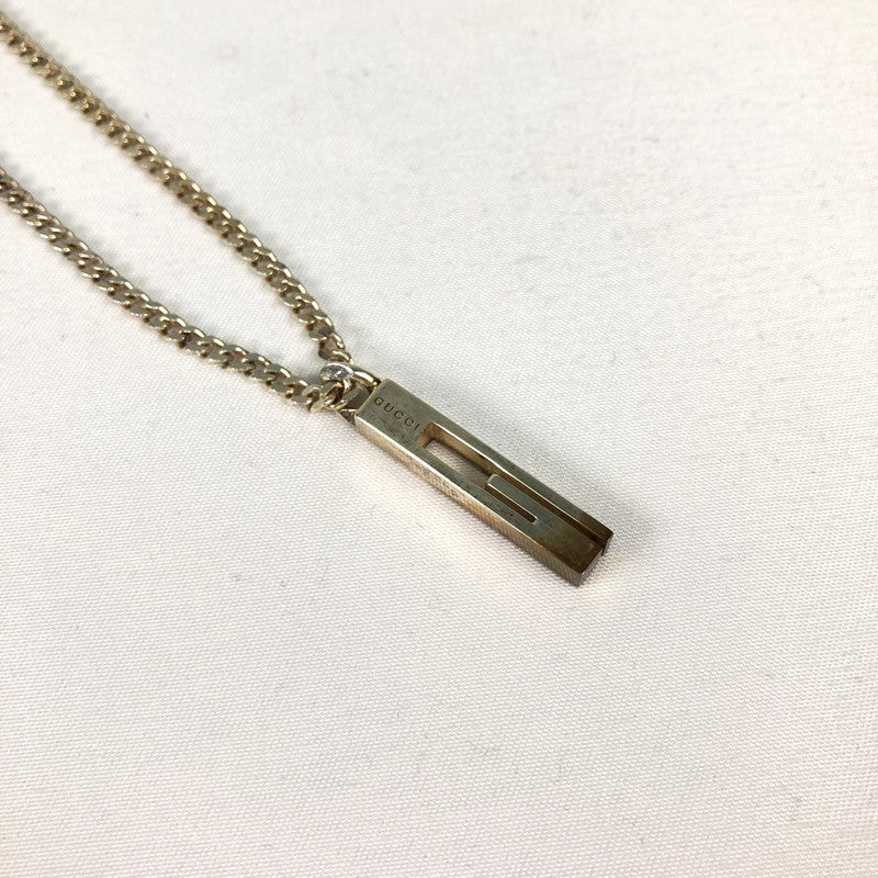 【中古品】【メンズ】 GUUCI AG925 グッチ カットアウトG ペンダント ネックレス アクセサリー 192-260625-sm-05-otoh カラー：スターリングシルバー 万代Net店