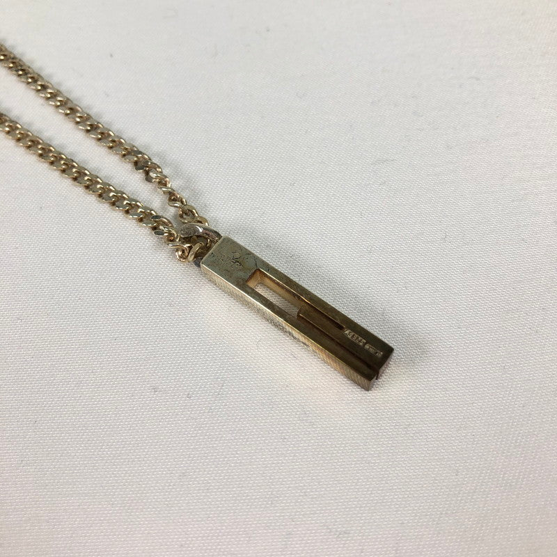 【中古品】【メンズ】 GUUCI AG925 グッチ カットアウトG ペンダント ネックレス アクセサリー 192-260625-sm-05-otoh カラー：スターリングシルバー 万代Net店