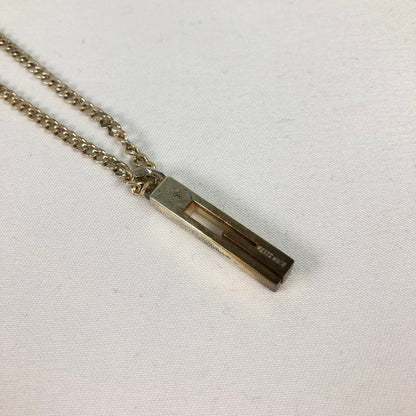 【中古品】【メンズ】 GUUCI AG925 グッチ カットアウトG ペンダント ネックレス アクセサリー 192-260625-sm-05-otoh カラー：スターリングシルバー 万代Net店