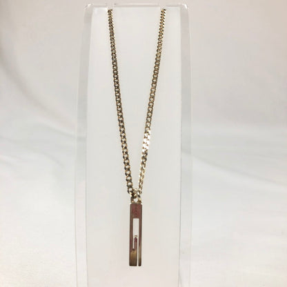 【中古品】【メンズ】 GUUCI AG925 グッチ カットアウトG ペンダント ネックレス アクセサリー 192-260625-sm-05-otoh カラー：スターリングシルバー 万代Net店