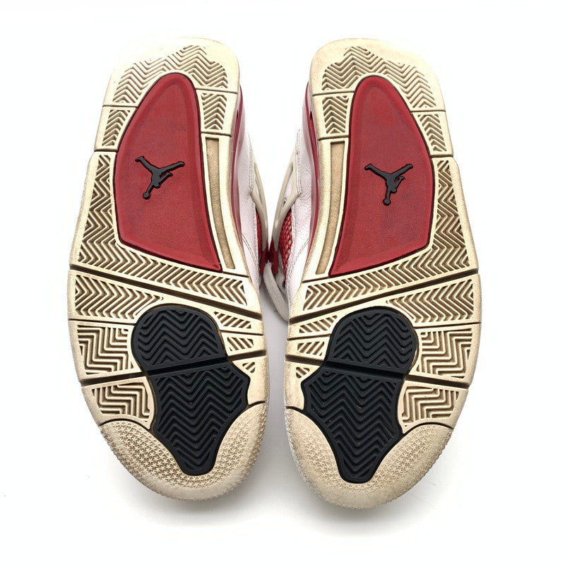 【中古品】【メンズ】 NIKE ナイキ 308497-106 AIR JORDAN 4 RETRO ALTERNATE 89 スニーカー 靴 160-260625-st-17-otoh カラー：ホワイト/ジムレッド 万代Net店