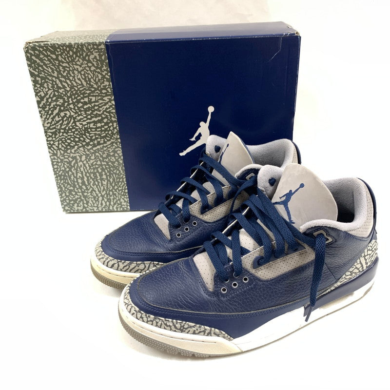 【中古品】【メンズ】 NIKE ナイキ CT8532-401 AIR JORDAN 3 RETRO ”MIDNIGHT NAVY" スニーカー 靴 160-260601-st-03-otoh カラー：ミッドナイトネイビー/セメントグレー/ホワイト 万代Net店