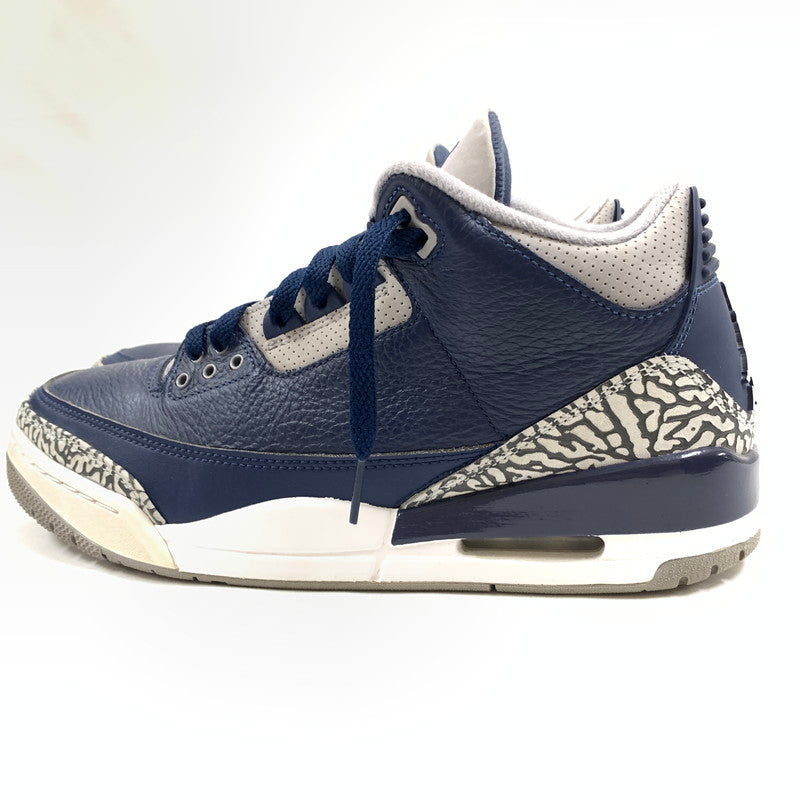 【中古品】【メンズ】 NIKE ナイキ CT8532-401 AIR JORDAN 3 RETRO ”MIDNIGHT NAVY" スニーカー 靴 160-260601-st-03-otoh カラー：ミッドナイトネイビー/セメントグレー/ホワイト 万代Net店