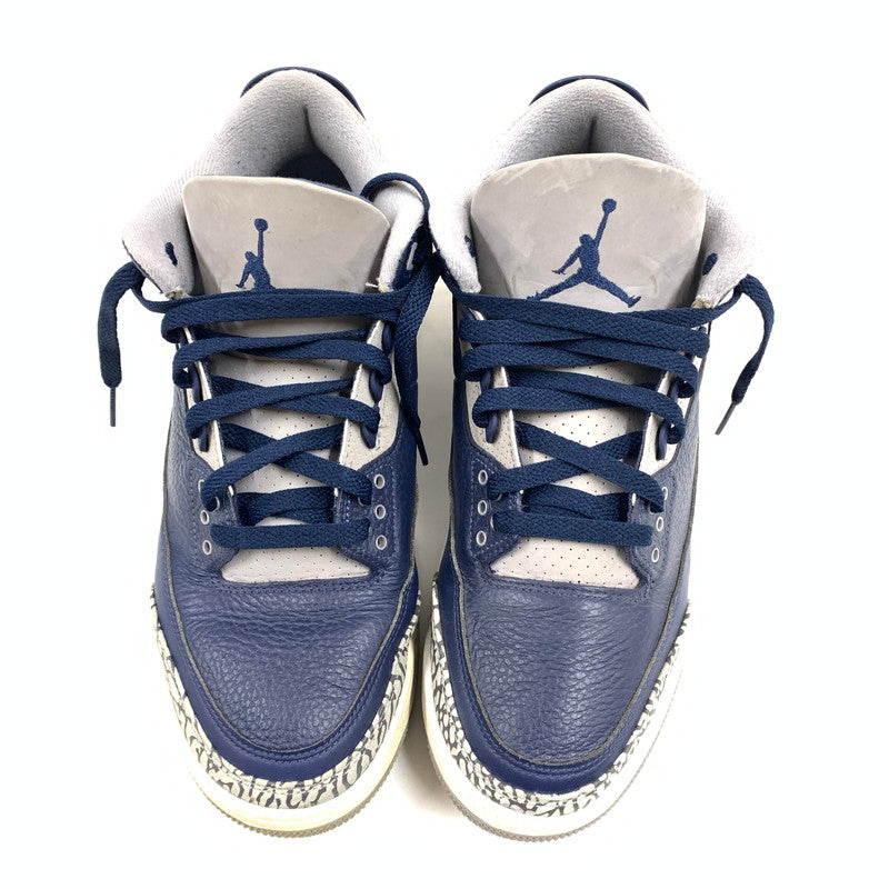 【中古品】【メンズ】 NIKE ナイキ CT8532-401 AIR JORDAN 3 RETRO ”MIDNIGHT NAVY" スニーカー 靴 160-260601-st-03-otoh カラー：ミッドナイトネイビー/セメントグレー/ホワイト 万代Net店