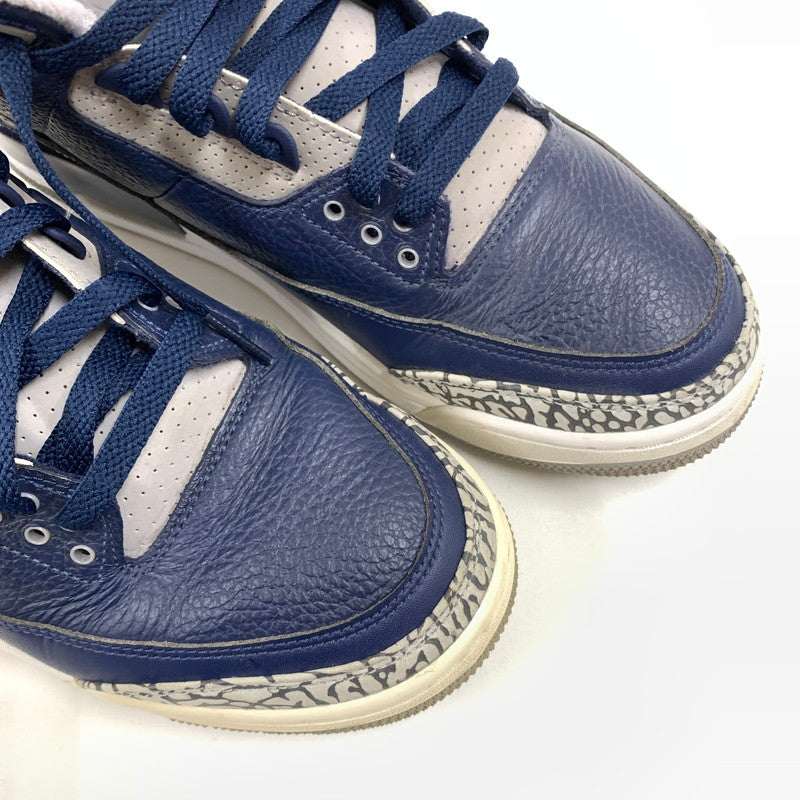 【中古品】【メンズ】 NIKE ナイキ CT8532-401 AIR JORDAN 3 RETRO ”MIDNIGHT NAVY" スニーカー 靴 160-260601-st-03-otoh カラー：ミッドナイトネイビー/セメントグレー/ホワイト 万代Net店