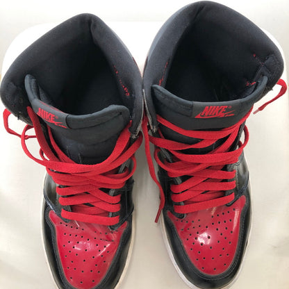 【中古品】【メンズ】 NIKE ナイキ 555088-063 AIR JORDAN 1 HIGH OG "PATENT BRED" エアジョーダン1 ハイ OG "パテントブレッド" スニーカー 160-260402-nm-05-otoh サイズ：28cm 万代Net店
