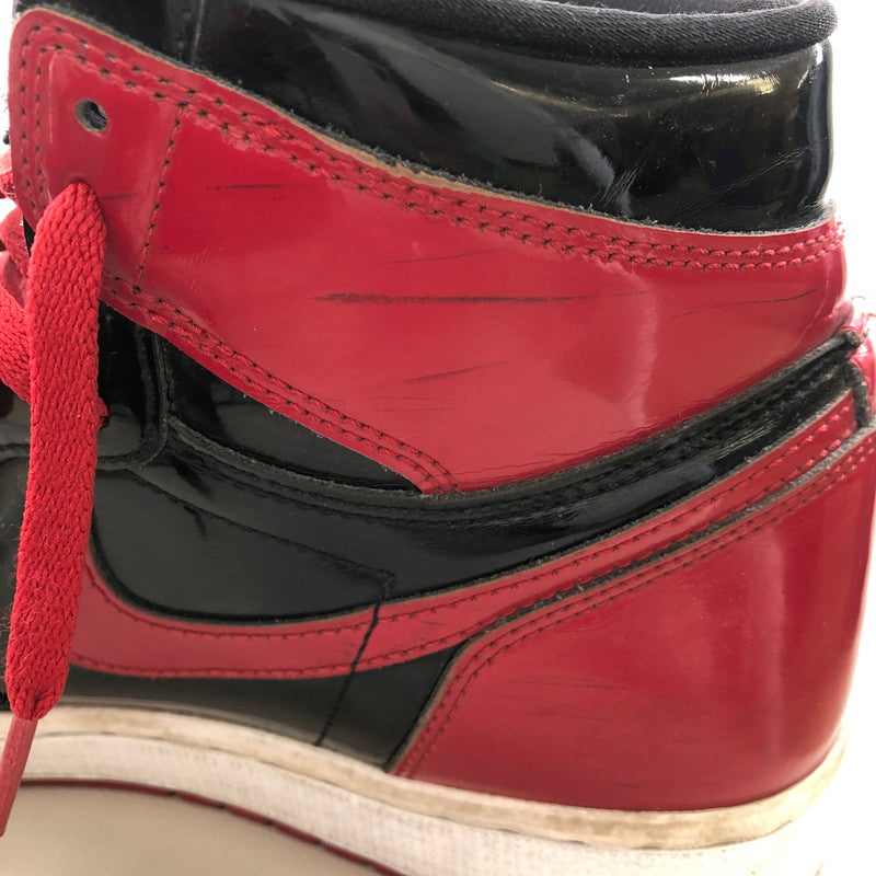 【中古品】【メンズ】 NIKE ナイキ 555088-063 AIR JORDAN 1 HIGH OG "PATENT BRED" エアジョーダン1 ハイ OG "パテントブレッド" スニーカー 160-260402-nm-05-otoh サイズ：28cm 万代Net店