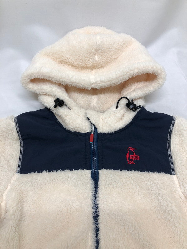 【中古品】【レディース】 CHUMS チャムス CHUMS CH14-1245 ELMO FREECE FULL ZIP PARKA 169-250223-rn-22-oto サイズ：M カラー：ホワイト 白　ネイビー　紺 万代Net店