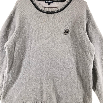 【中古品】【メンズ】 BURBERY LONDON バーバリー ロンドン ウールニット セーター 147-260819-sｍ-04-otoh カラー：グレー 万代Net店