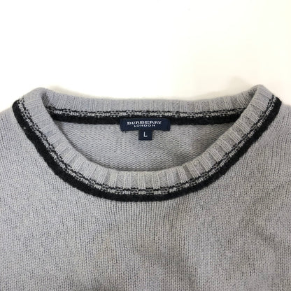 【中古品】【メンズ】 BURBERY LONDON バーバリー ロンドン ウールニット セーター 147-260819-sｍ-04-otoh カラー：グレー 万代Net店