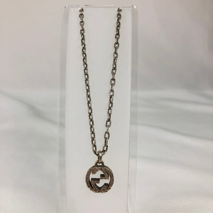 【中古品】【メンズ】 GUCCI グッチ インターロッキングG エングレービング ネックレス アクセサリー 192-260625-sm-03-otoh カラー：スターリングシルバー 万代Net店