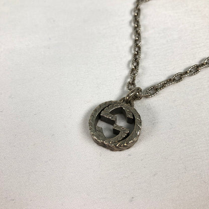 【中古品】【メンズ】 GUCCI グッチ インターロッキングG エングレービング ネックレス アクセサリー 192-260625-sm-03-otoh カラー：スターリングシルバー 万代Net店
