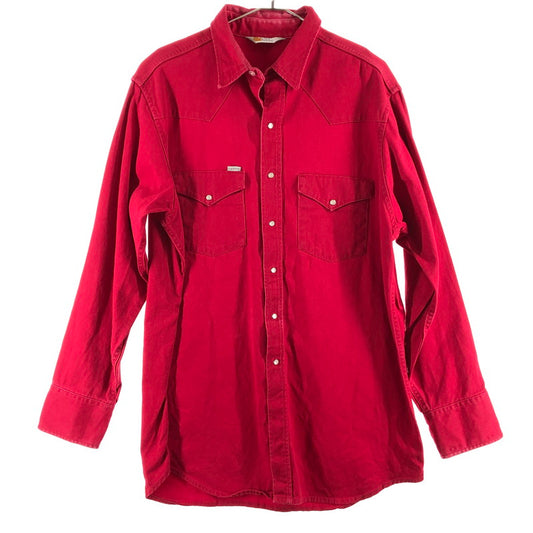 【中古品】【メンズ】 CARHARTT カーハート Rugged Outdoor Wear ウエスタン長袖シャツ 147-260514-sy-02-otoh カラー：レッド系 万代Net店