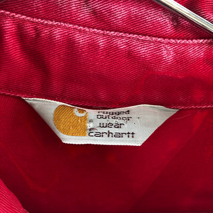 【中古品】【メンズ】 CARHARTT カーハート Rugged Outdoor Wear ウエスタン長袖シャツ 147-260514-sy-02-otoh カラー：レッド系 万代Net店