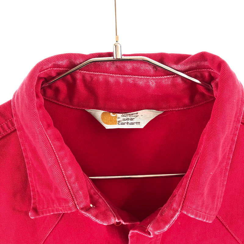 【中古品】【メンズ】 CARHARTT カーハート Rugged Outdoor Wear ウエスタン長袖シャツ 147-260514-sy-02-otoh カラー：レッド系 万代Net店