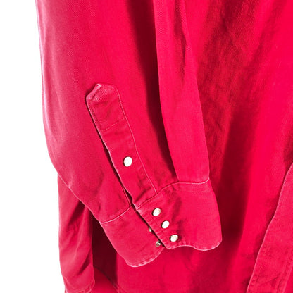 【中古品】【メンズ】 CARHARTT カーハート Rugged Outdoor Wear ウエスタン長袖シャツ 147-260514-sy-02-otoh カラー：レッド系 万代Net店