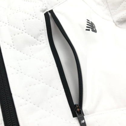 【中古品】【メンズ】 NEW BALANCE キルトフルジップフーディ― 147-260728-sm-01-otoh サイズ：L カラー：ホワイト 万代Net店