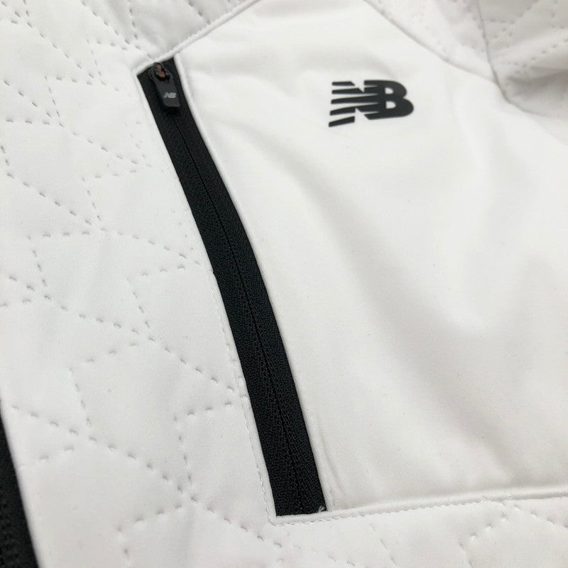 【中古品】【メンズ】 NEW BALANCE キルトフルジップフーディ― 147-260728-sm-01-otoh サイズ：L カラー：ホワイト 万代Net店