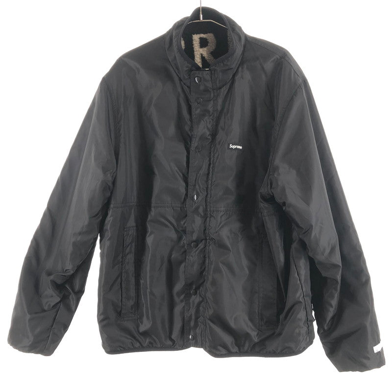 【中古品】【メンズ】 SUPREME シュプリーム REVERSIBLE LOGO FLEECE JACKET リバーシブルジャケット 149-260511-sy-01-otoh サイズ：L カラー：ブラック系 万代Net店