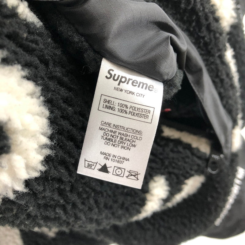 【中古品】【メンズ】 SUPREME シュプリーム REVERSIBLE LOGO FLEECE JACKET リバーシブルジャケット 149-260511-sy-01-otoh サイズ：L カラー：ブラック系 万代Net店