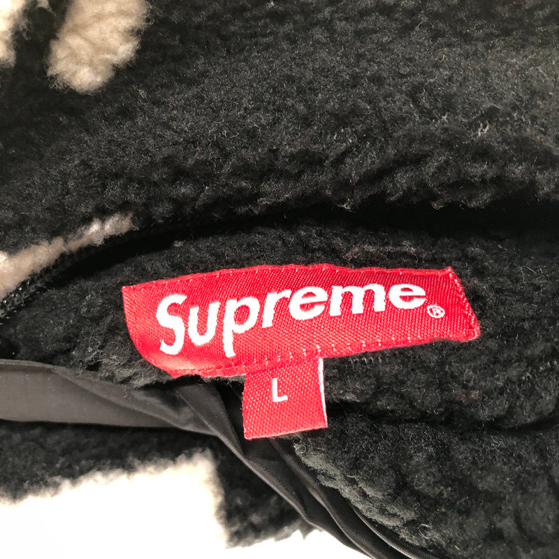 【中古品】【メンズ】 SUPREME シュプリーム REVERSIBLE LOGO FLEECE JACKET リバーシブルジャケット 149-260511-sy-01-otoh サイズ：L カラー：ブラック系 万代Net店